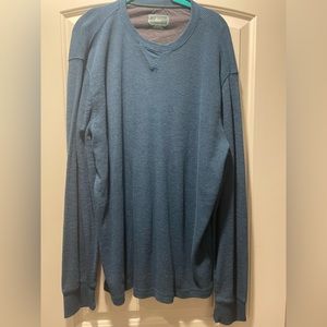Bass Pullover Hensley Shirt, Men’s XXL Blue Warm Layer